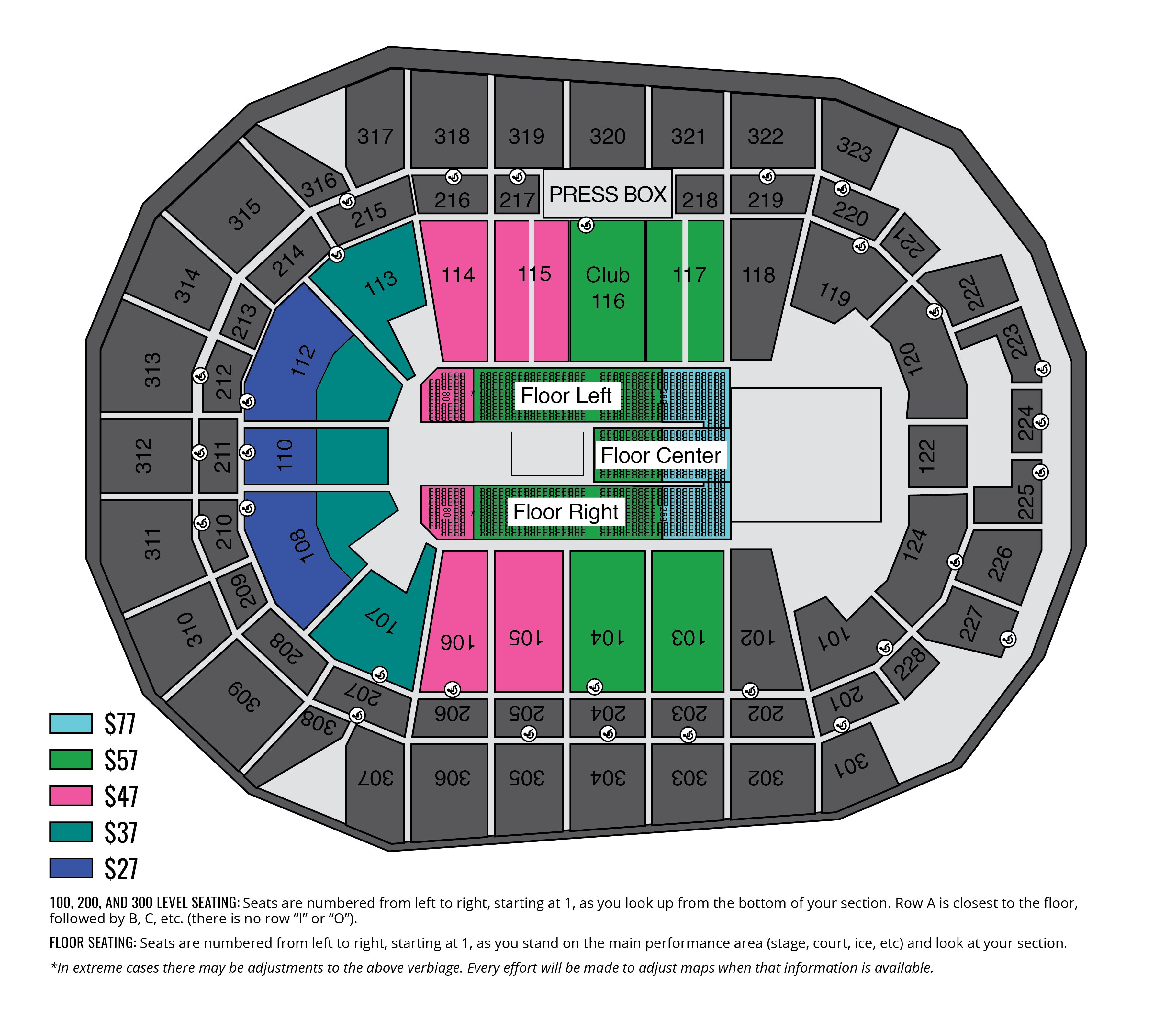 Seating Charts Iowa Events Center