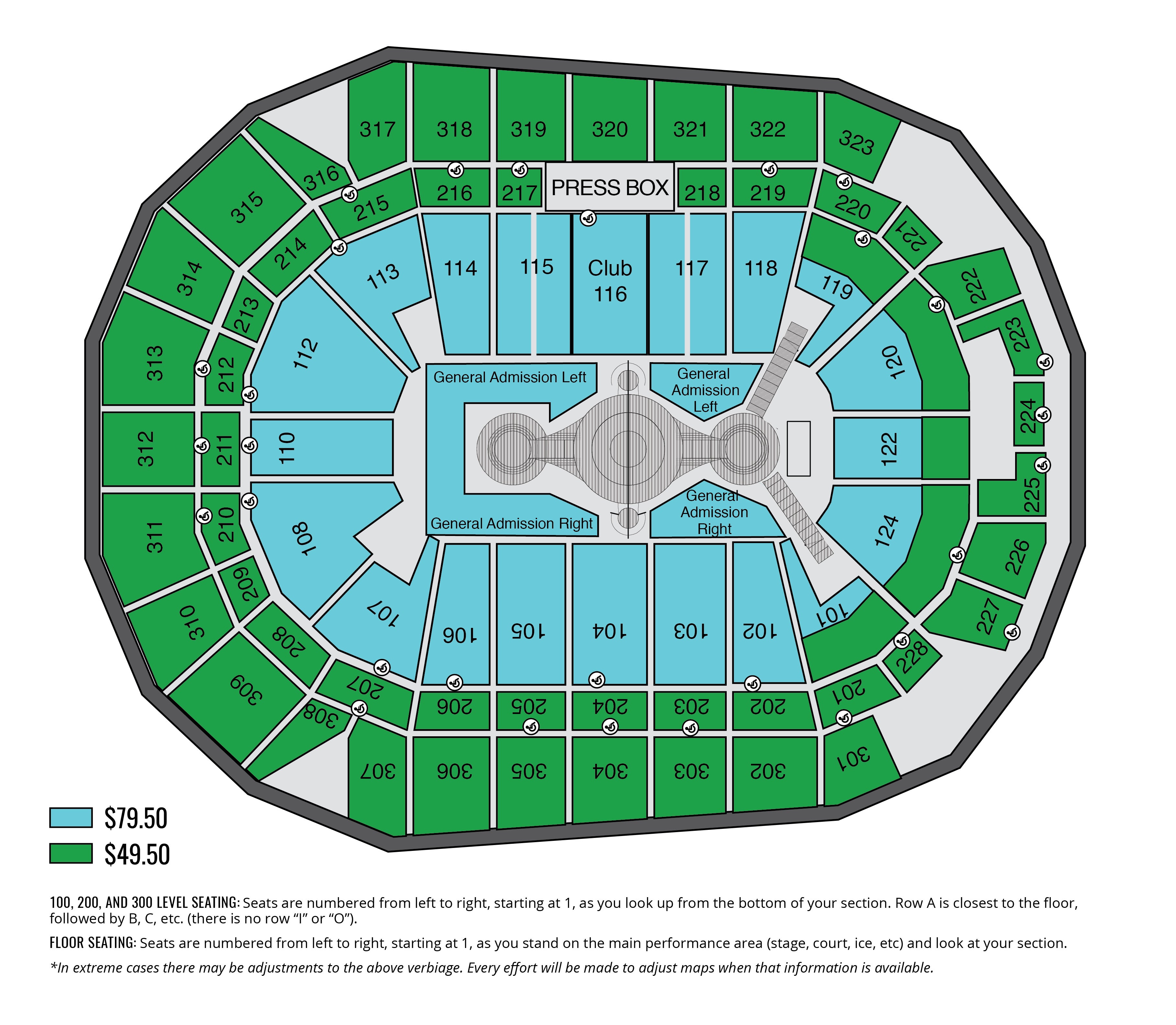 Square Garden Seating Chart Carrie Underwood