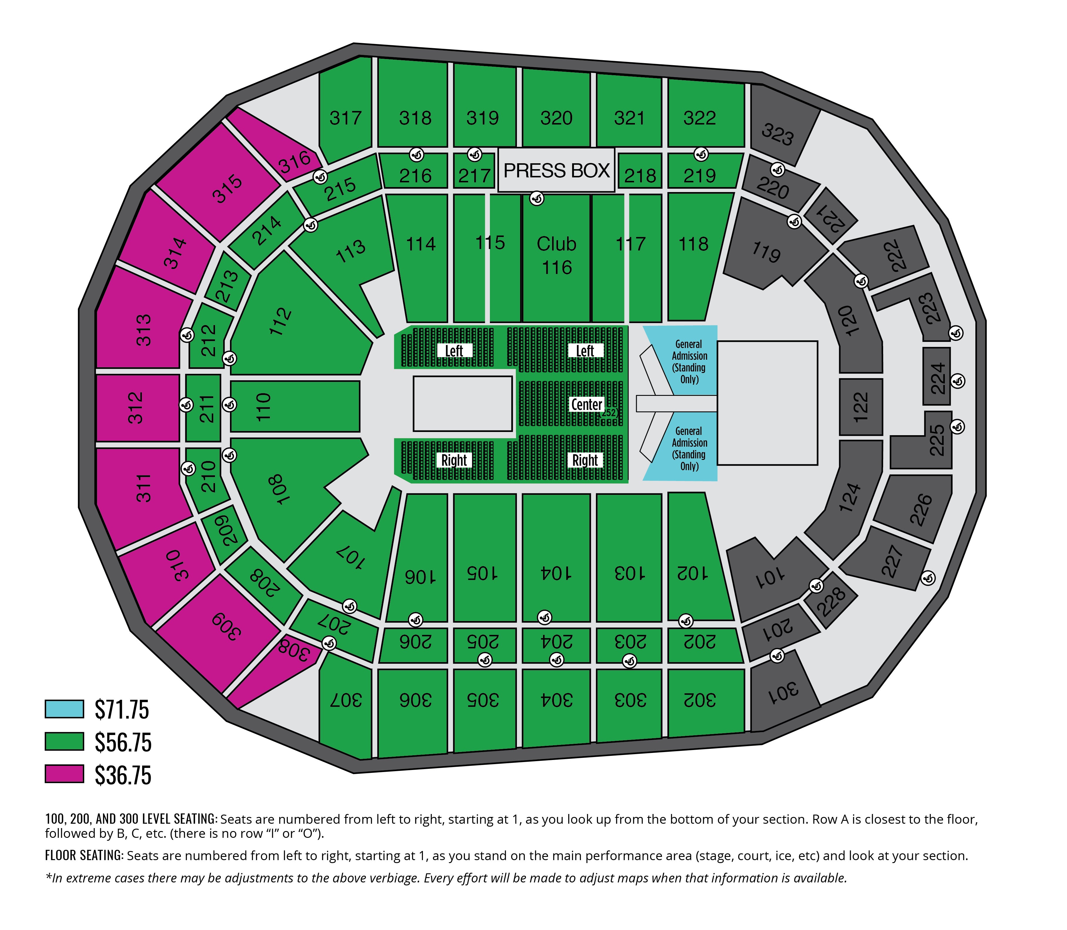 Florida Seating Chart