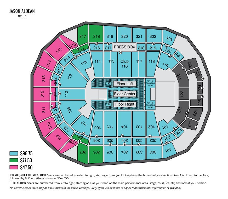 seating charts iowa events center iowa events center seating chart