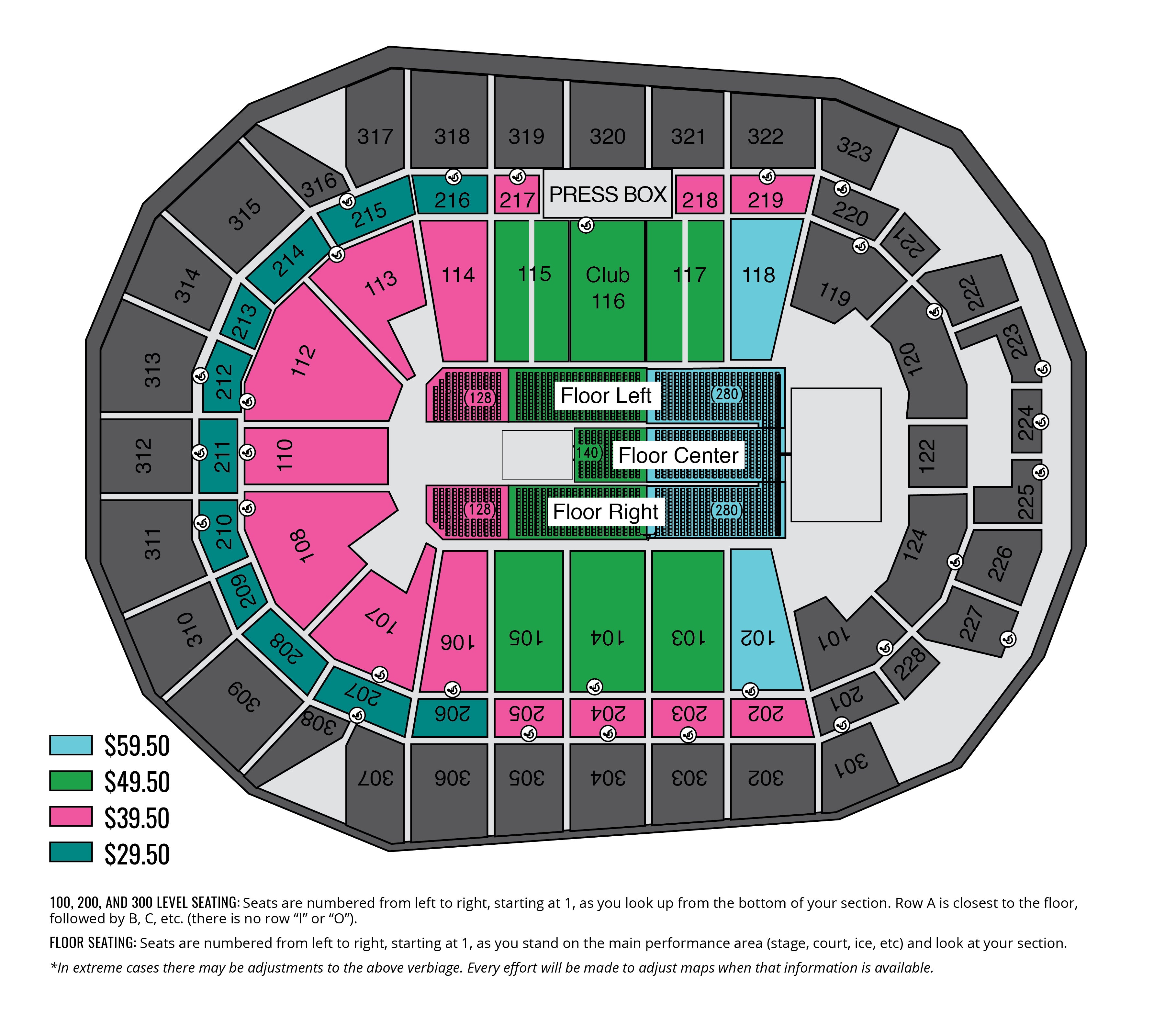 Seating Charts Iowa Events Center