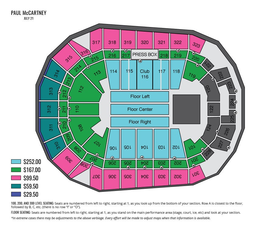 Wells Fargo Center Seating Chart Ed Sheeran