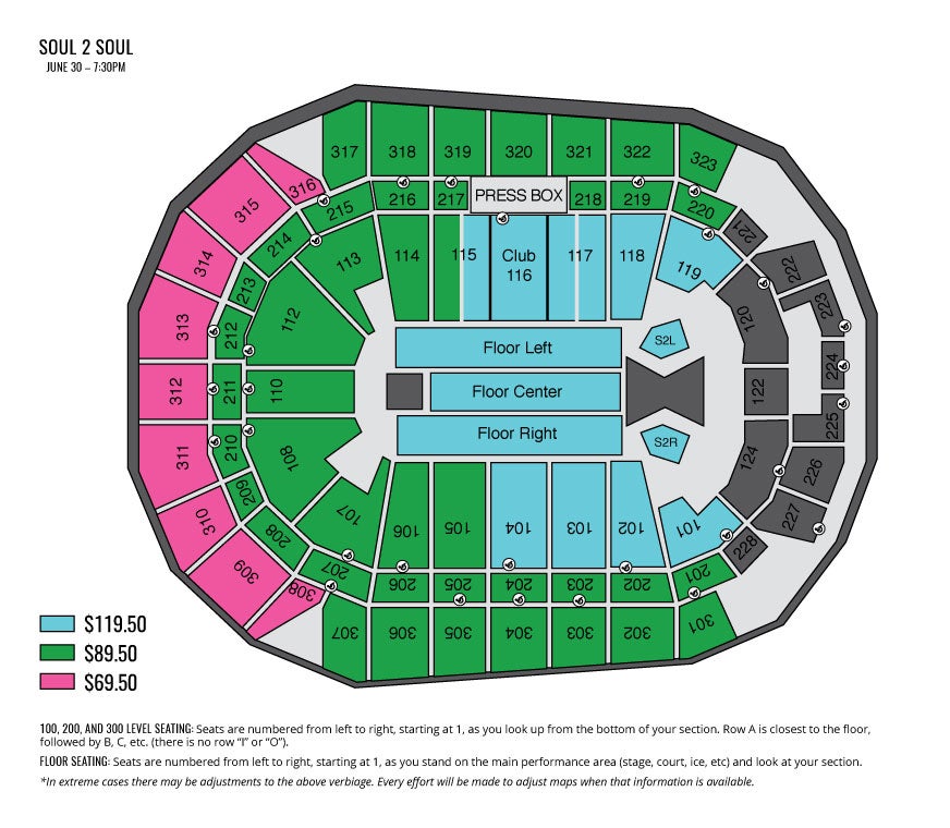 Seating Charts Iowa Events Center