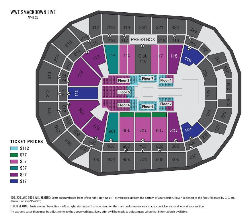 Savage Arena Seating Chart