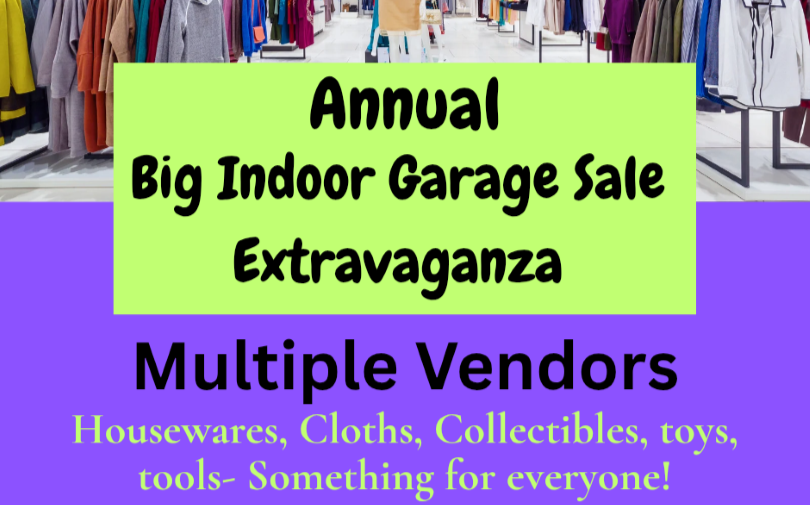 Big Indoor Garage Sale Extravaganza