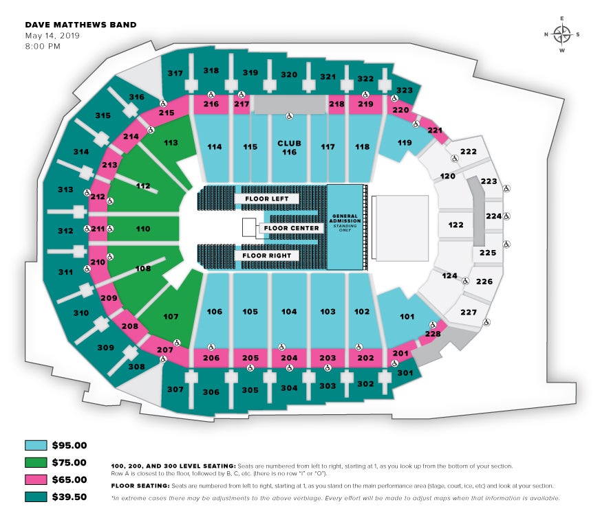 Wells Fargo Event Center Seating Chart