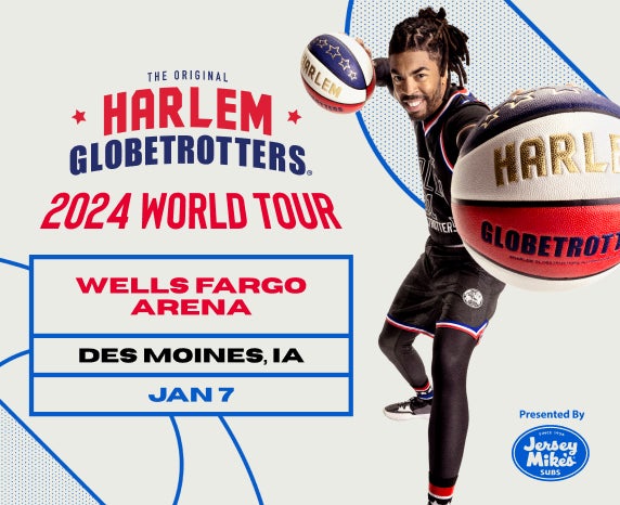 More Info for Harlem Globetrotters Return to Des Moines for 2024 World Tour