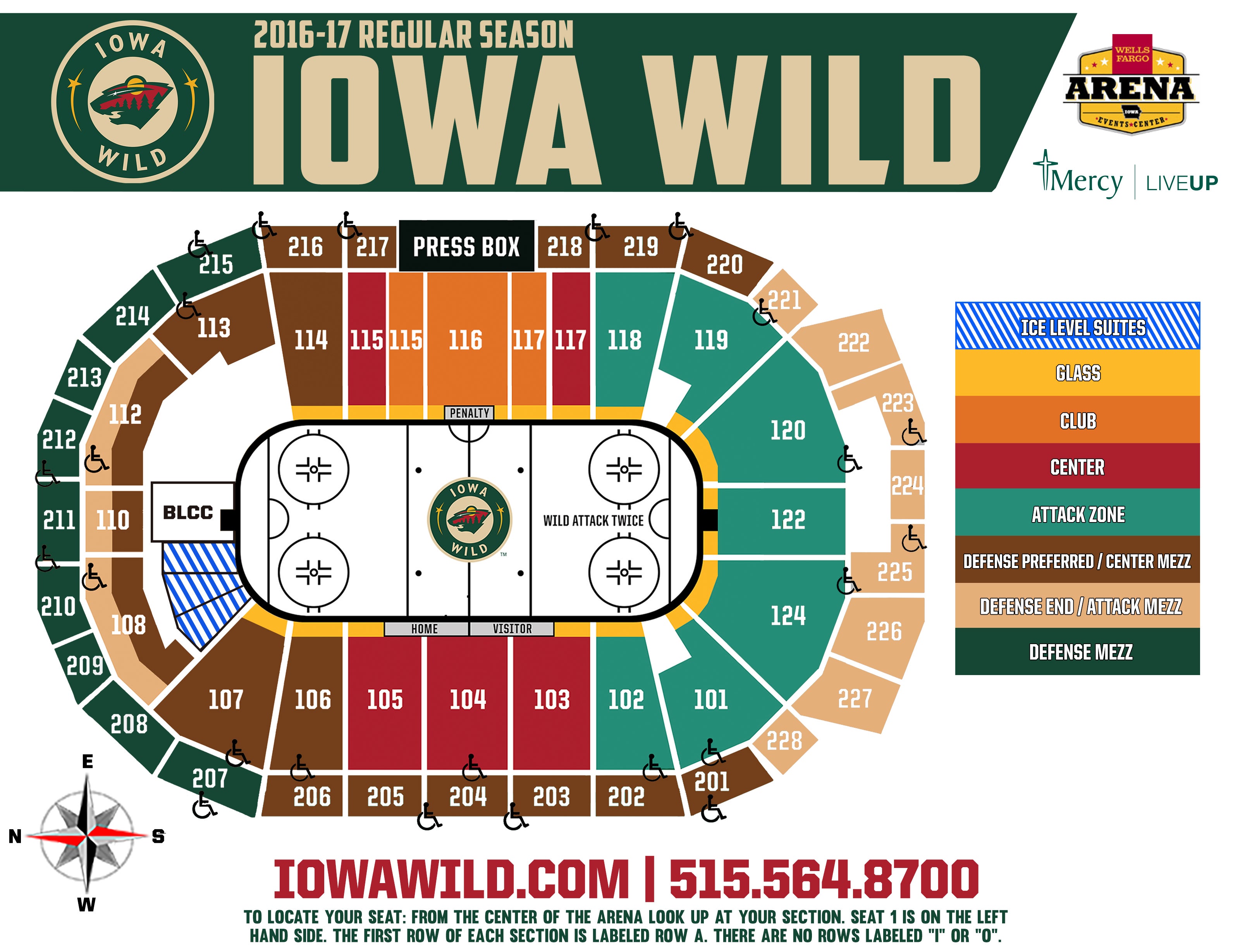 Iowa Wild Seating Chart