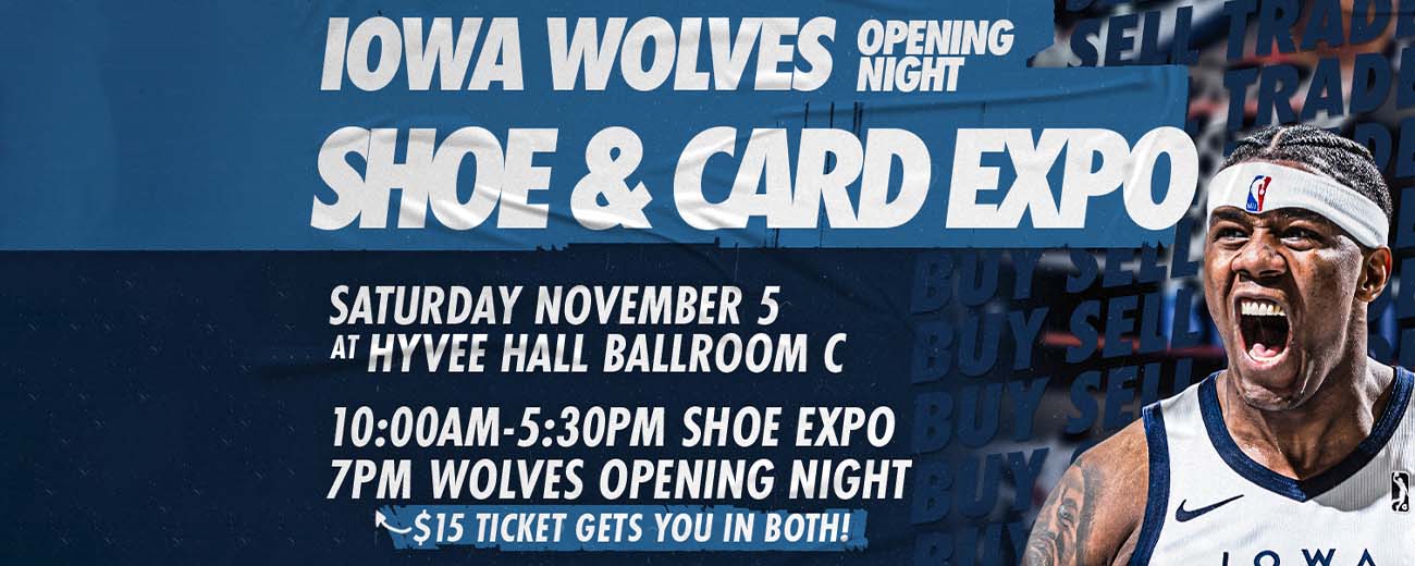 Iowa Wolves Shoe & Sports Card Expo