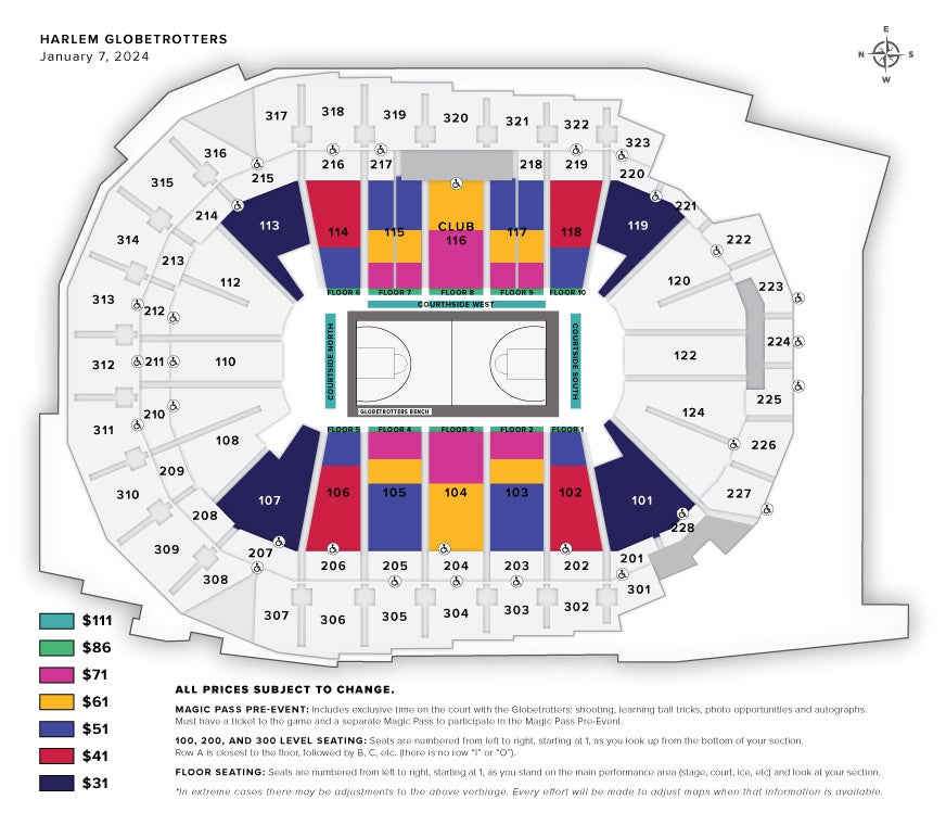 Wells Fargo Center Concert Seating