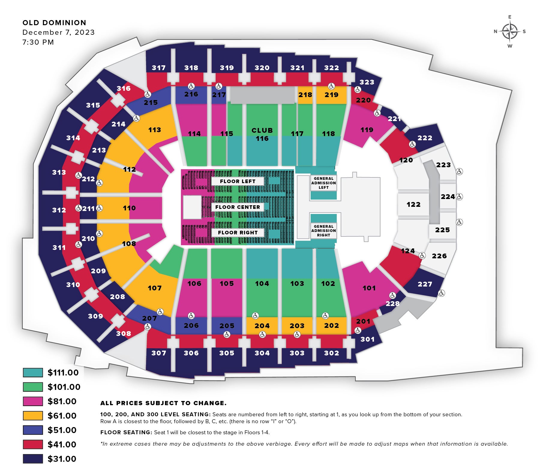 Wells Fargo Center Seating Chart + Rows, Seats and Club Seats