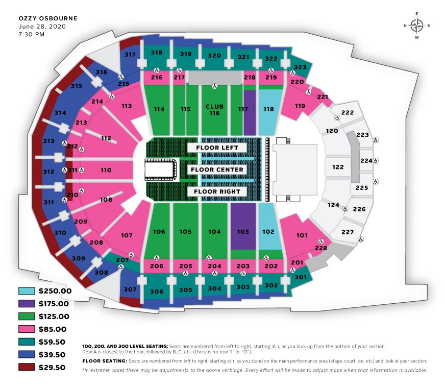 Wells Fargo Seating Chart With Seat Numbers