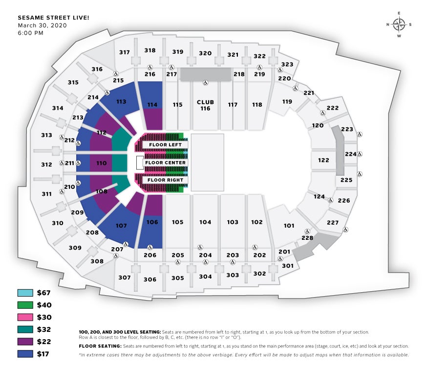 The Classic Center Seating Chart